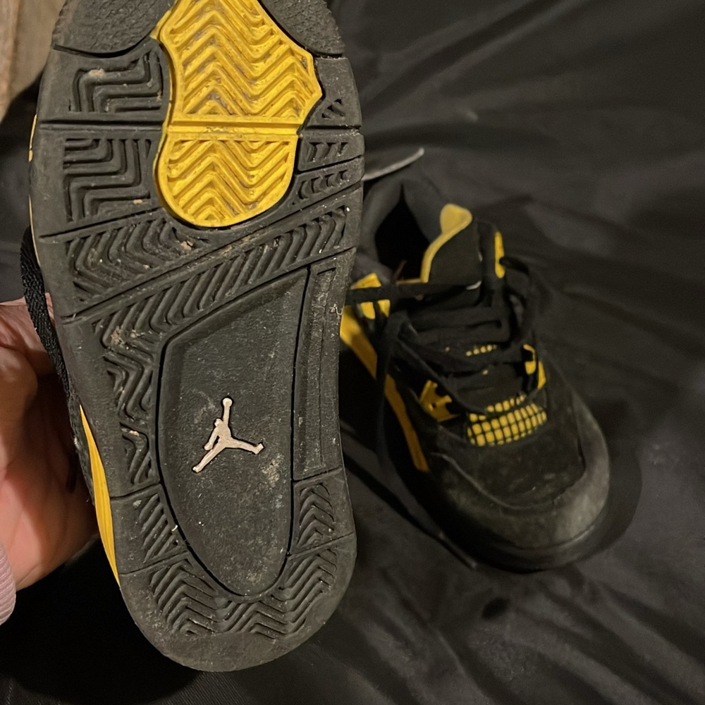 Black and Yellow Athletic Shoes